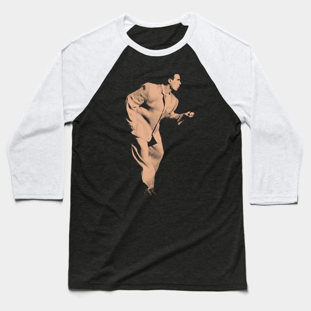 David Dance Baseball T-Shirt by VACO SONGOLAS